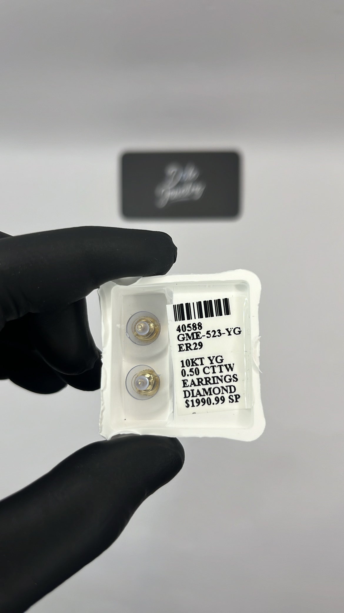 Iced Out Earrings .50ct