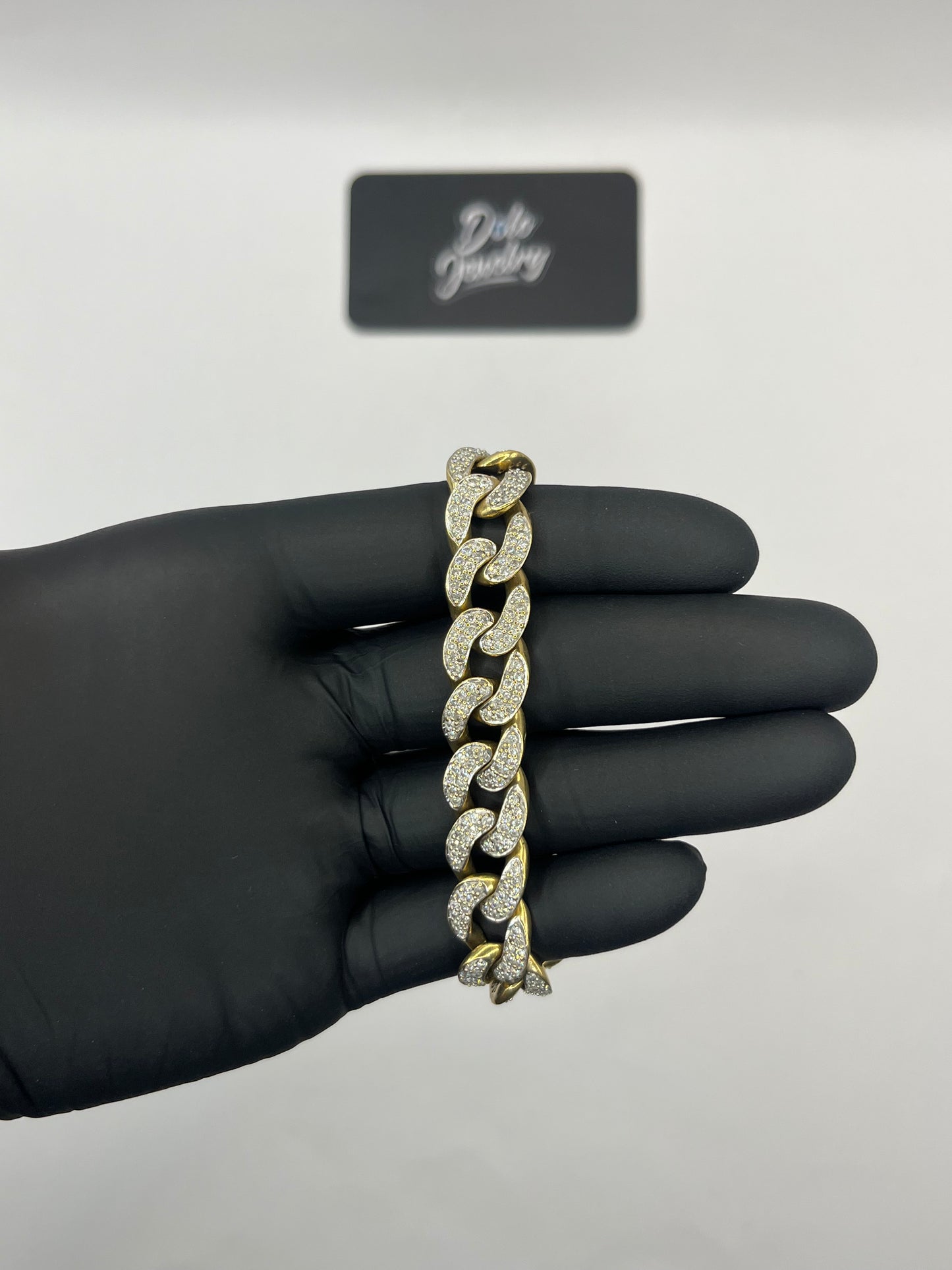 Iced out Cuban Link Bracelet 5ct