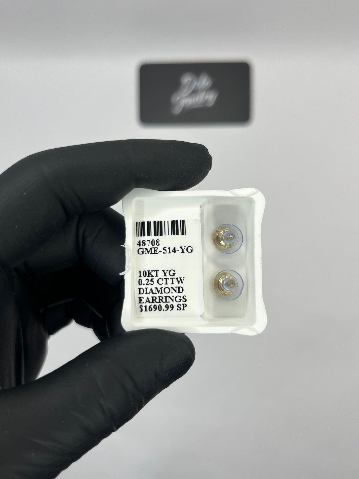 Iced Out Baguette Earrings .25ct