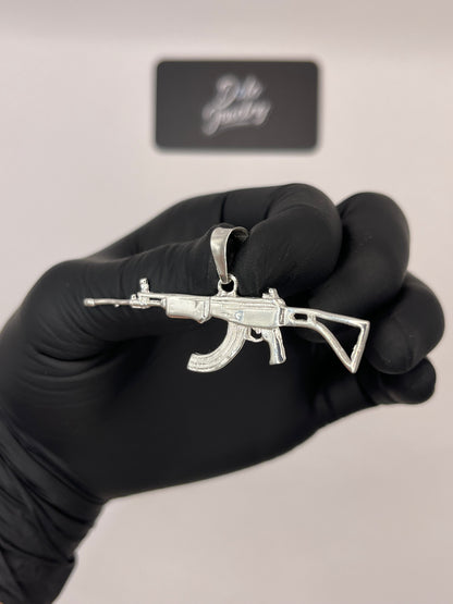 AK47 Pendant Sterling Silver