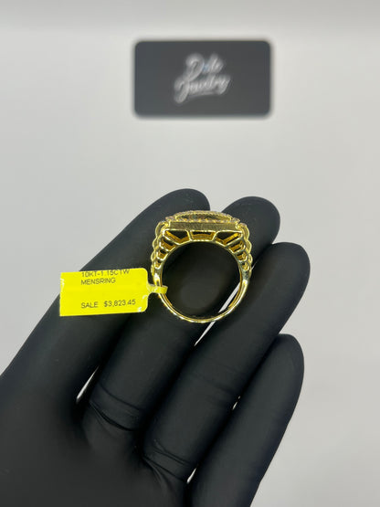 Iced Out Men’s Baguette Ring 1.15ct