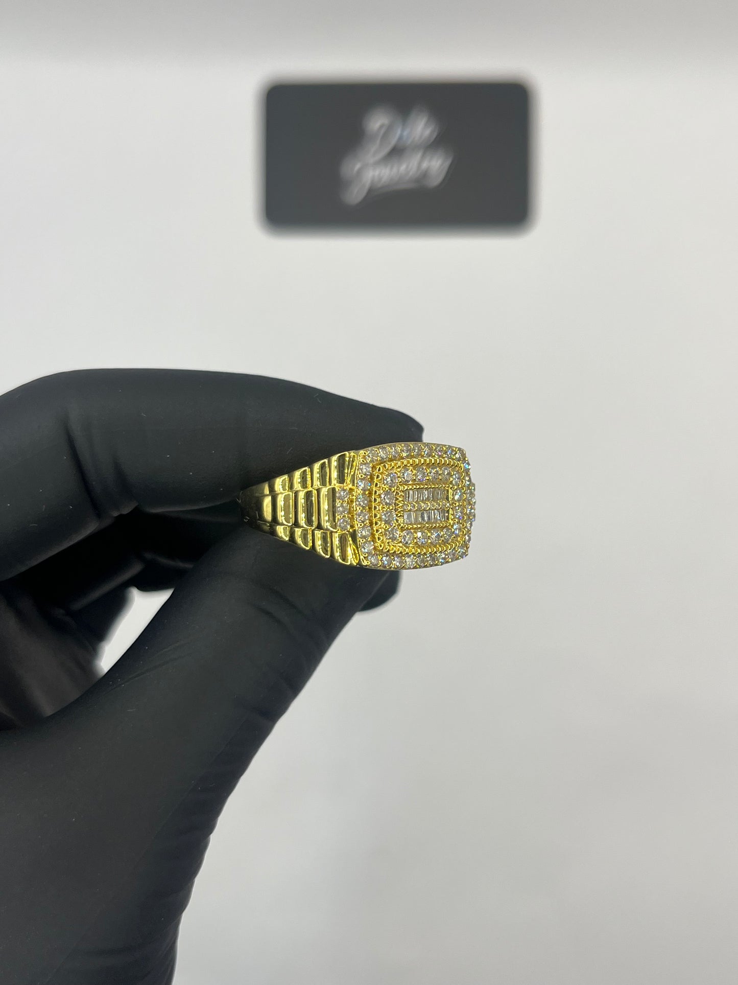 Iced Out Men’s Baguette Ring 1.15ct