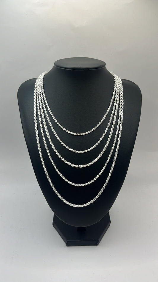 Rope Chain 925 Sterling Silver