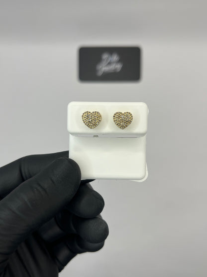 Heart Shaped Earrings .25ct