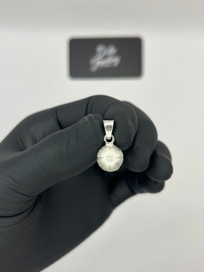 Basketball Pendant 925 Sterling Silver