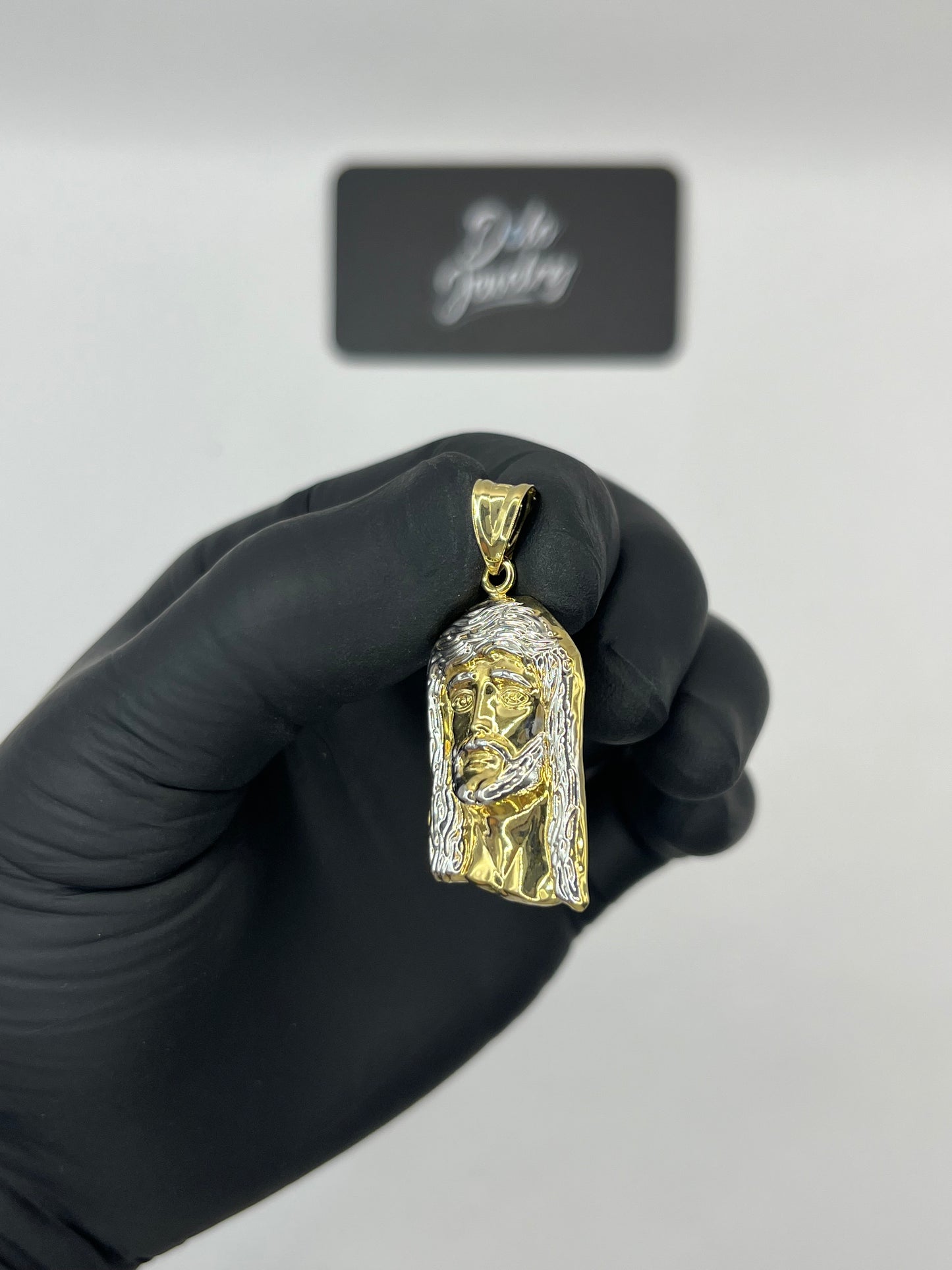 Jesus Head Pendant 10K Gold