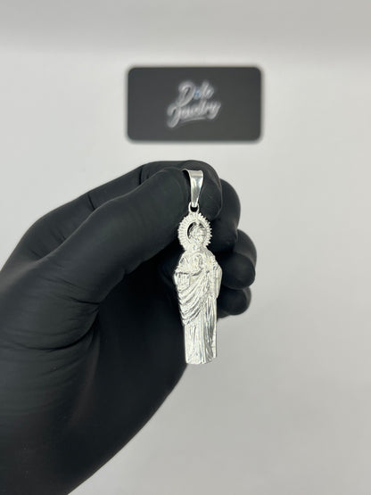 San Judas Pendant Sterling Silver