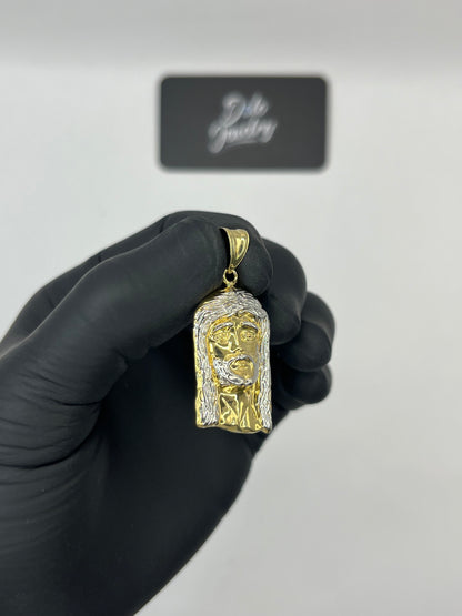 Jesus Head Pendant 10K Gold