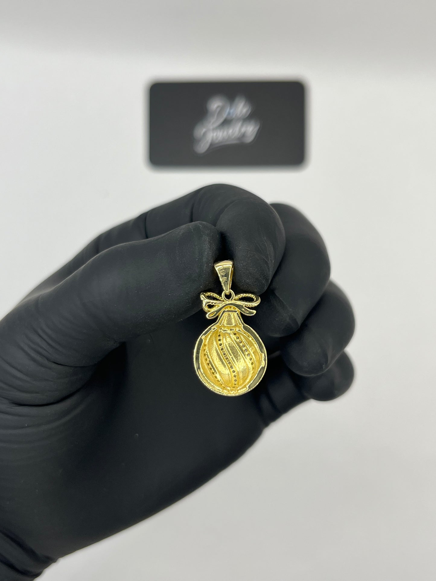 Christmas Ornament Pendant 10K Gold