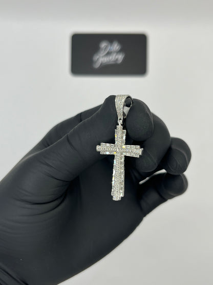 Emerald Cross Pendant 0.55ct