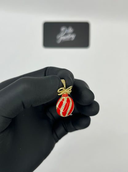 Christmas Ornament Pendant 10K Gold