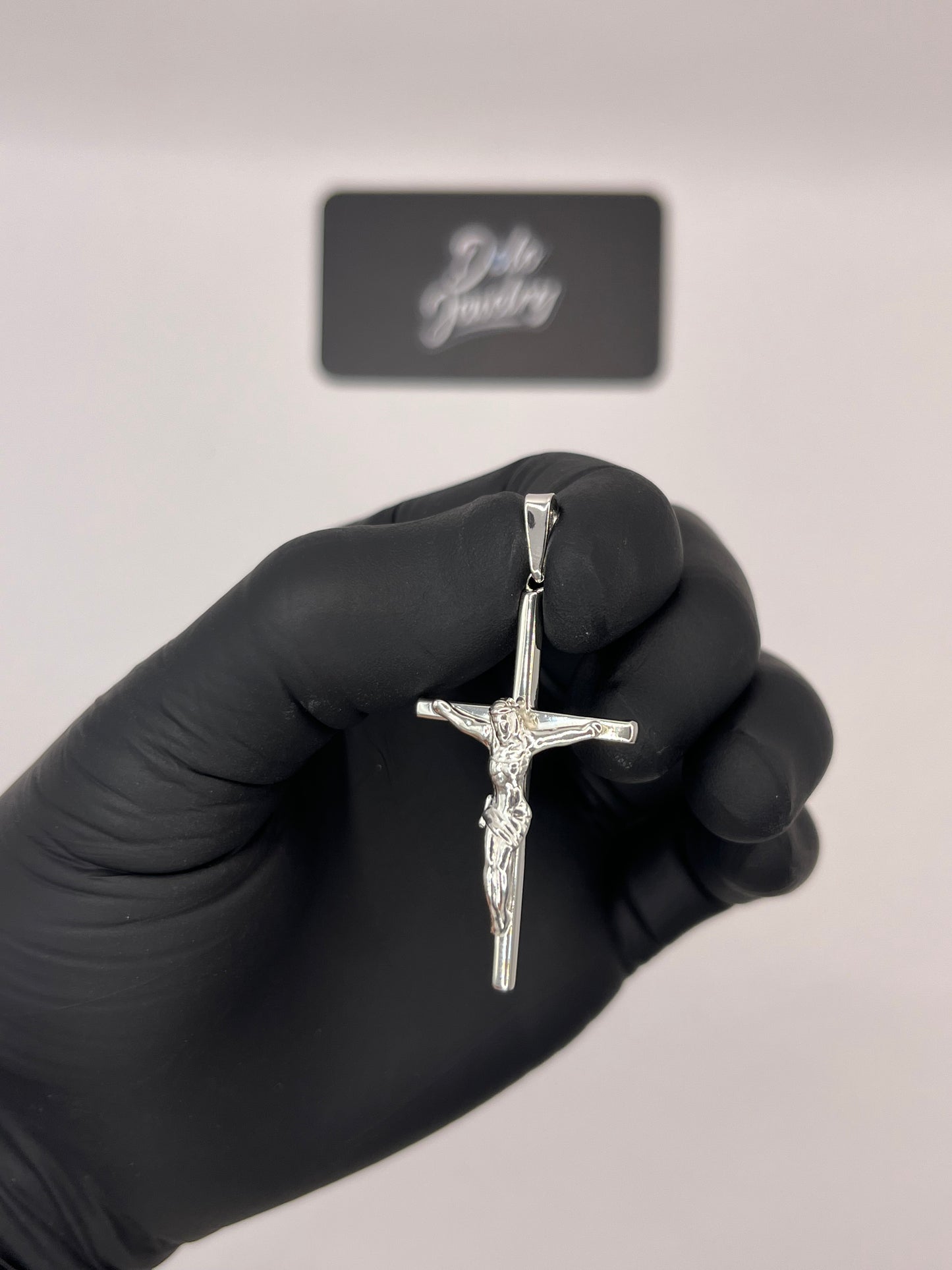 Crucifix Cross Pendant Sterling Silver