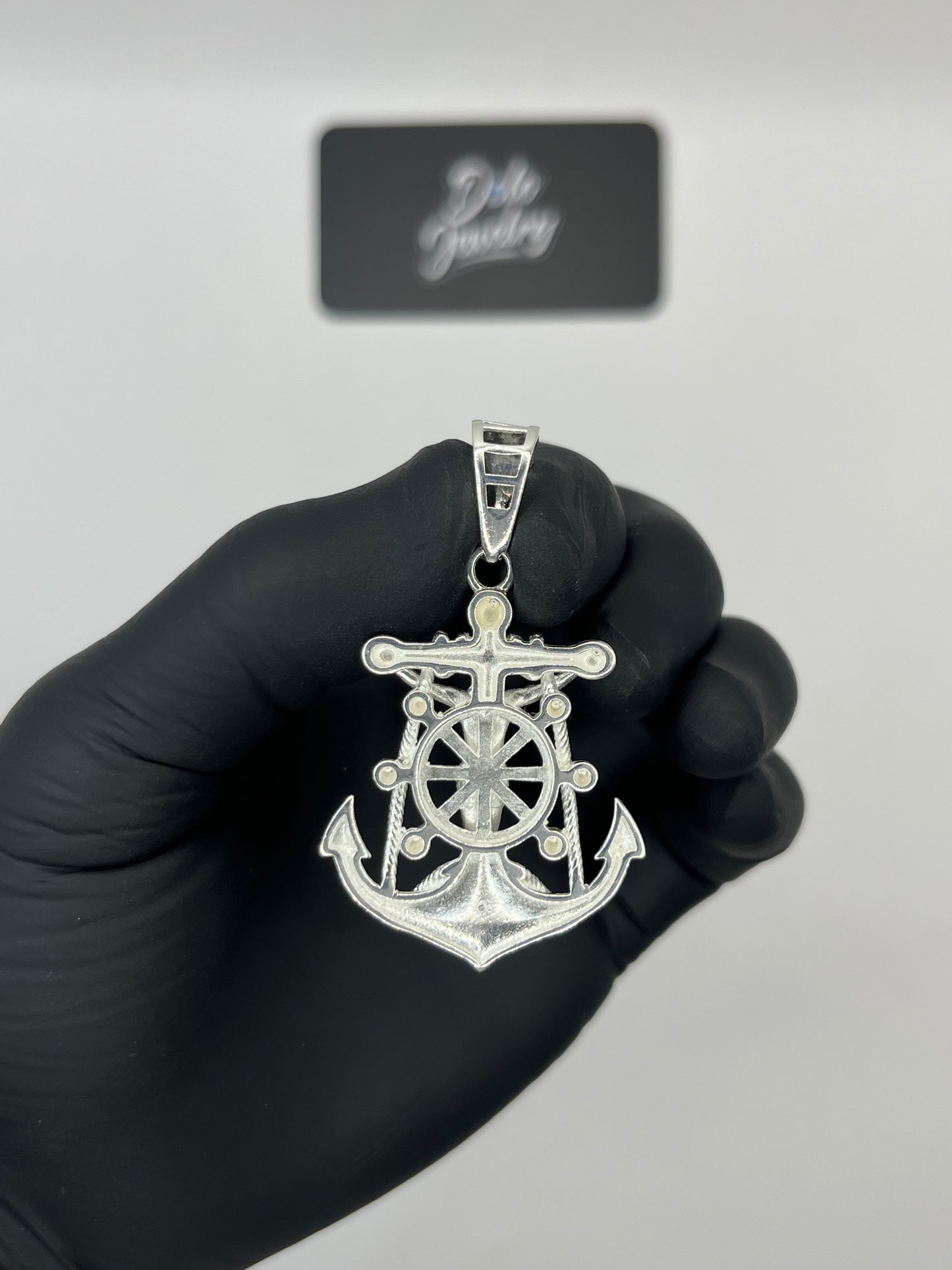 Crucifix Anchor Pendant Sterling Silver