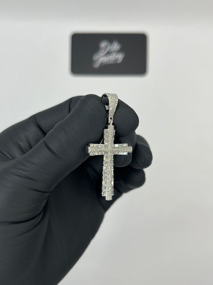 Emerald Cross Pendant 0.55ct