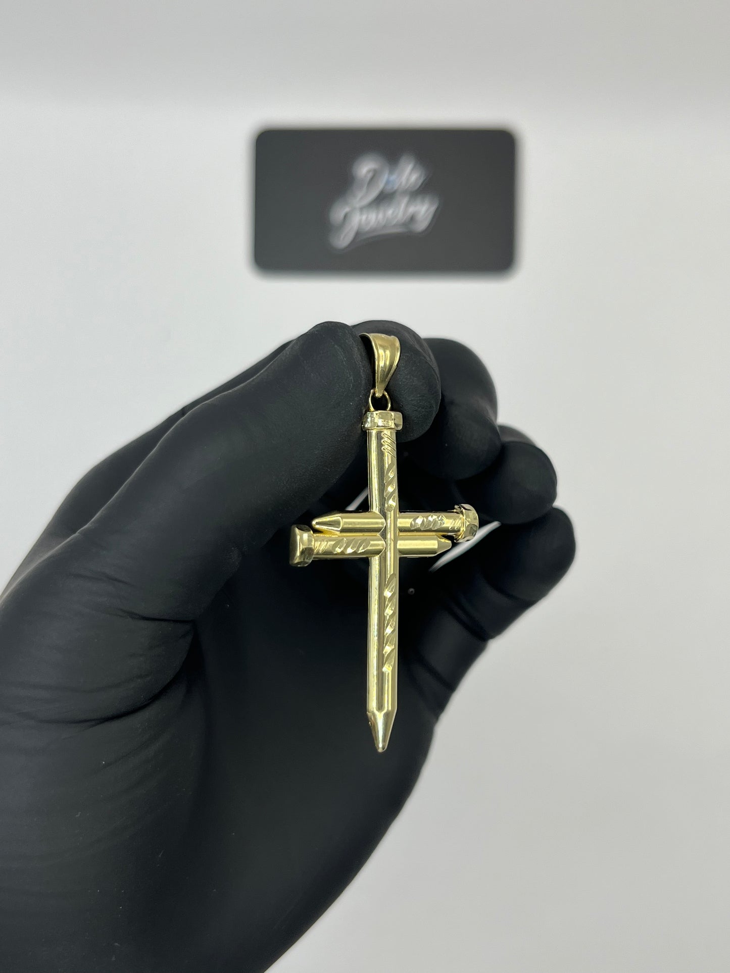 Nail Cross Pendant 10K Gold