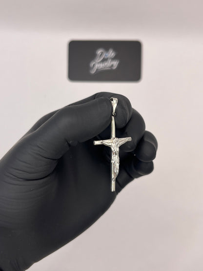 Crucifix Cross Pendant Sterling Silver