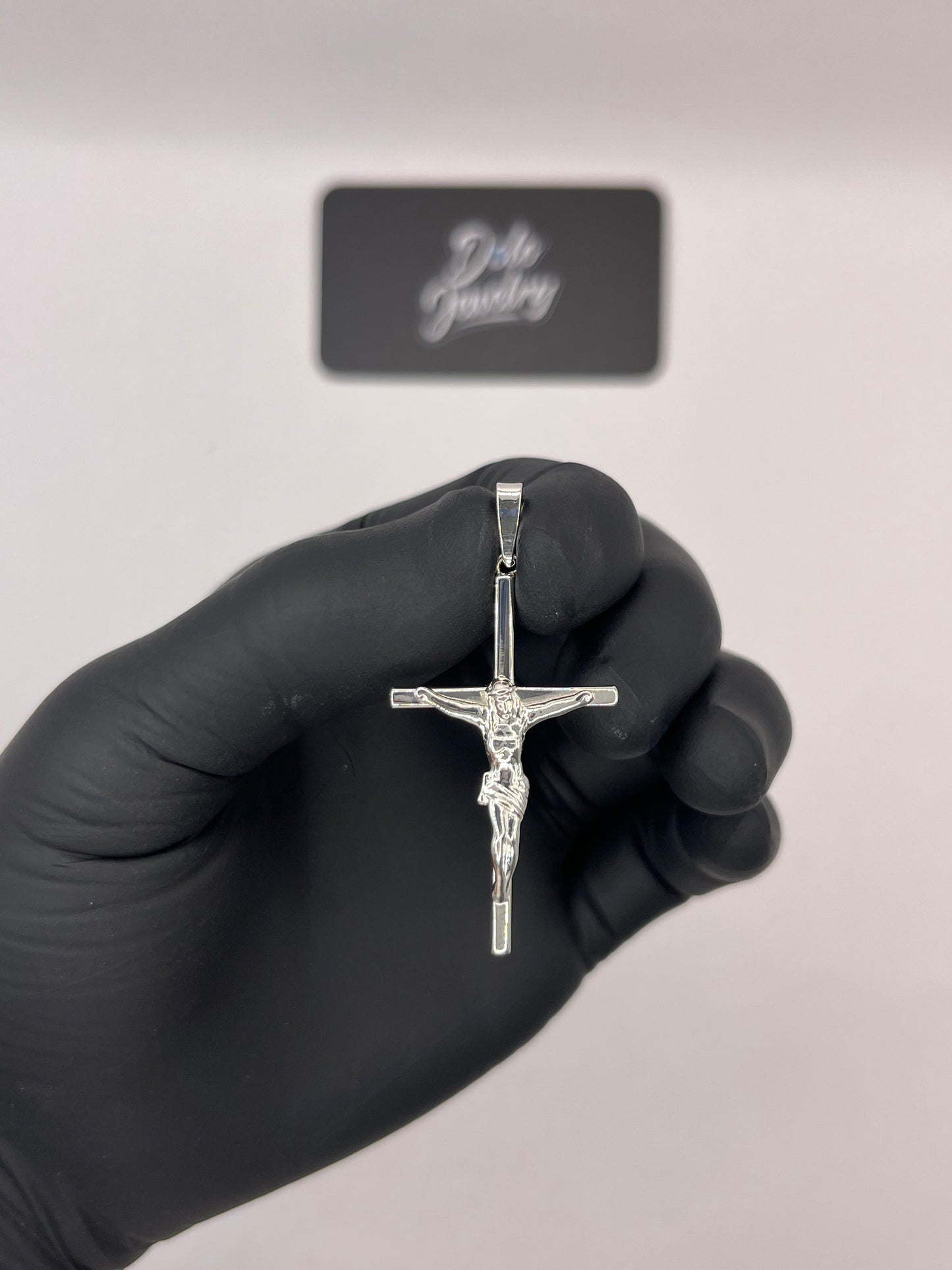 Crucifix Cross Pendant Sterling Silver