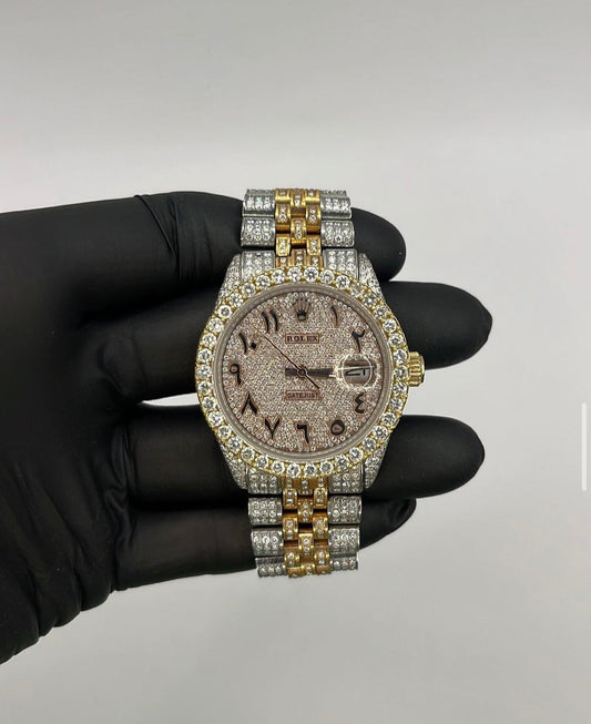 ROLEX Datejust with Arabic Face and VS Diamond